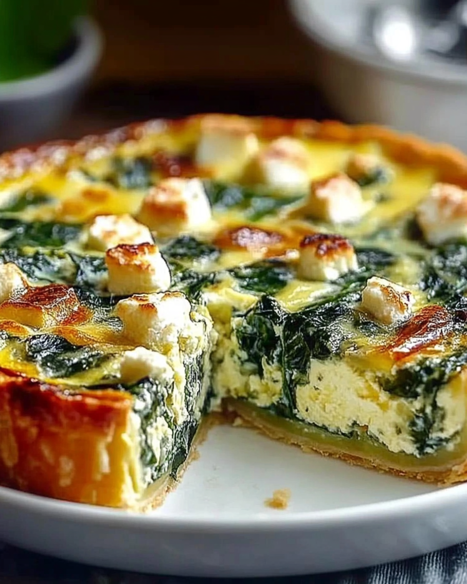 Quiche with Feta and Spinach