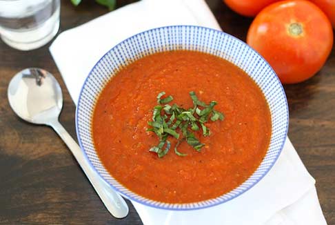 Spicy Tomato Basil Soup