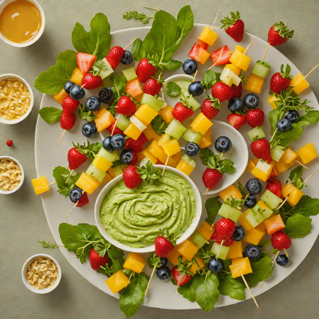 Zoo Safari Fruit Skewers with Fun Dip