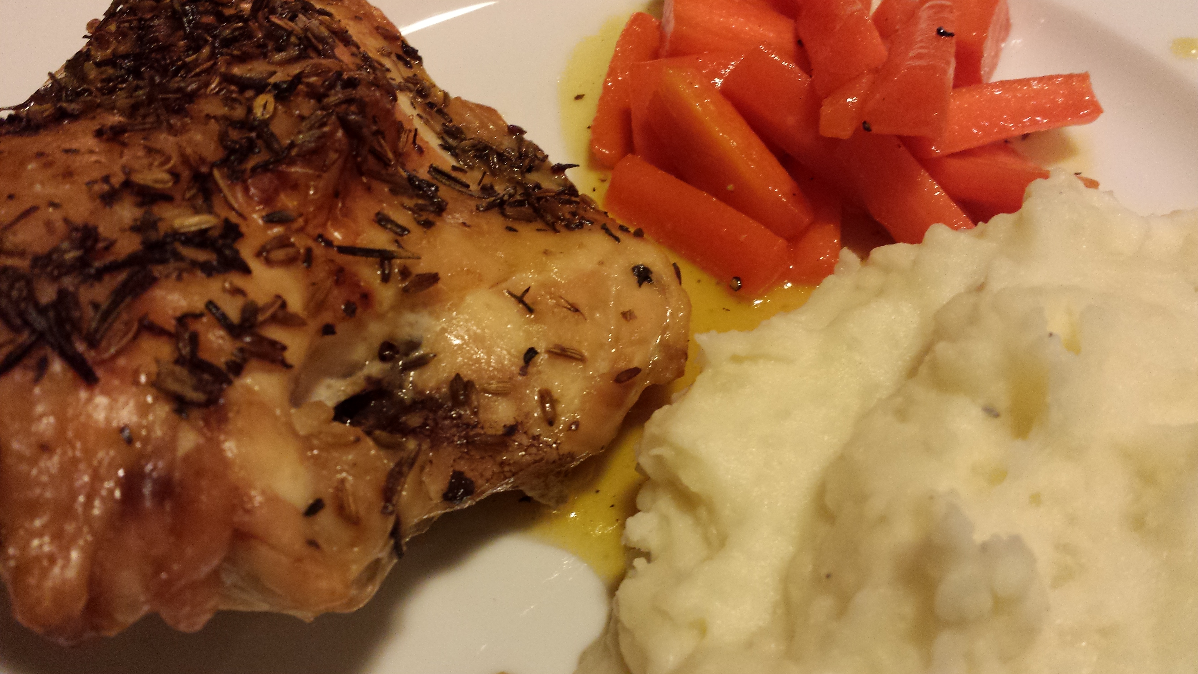 Provençale-Style Roasted Chicken with Herbs de Provence