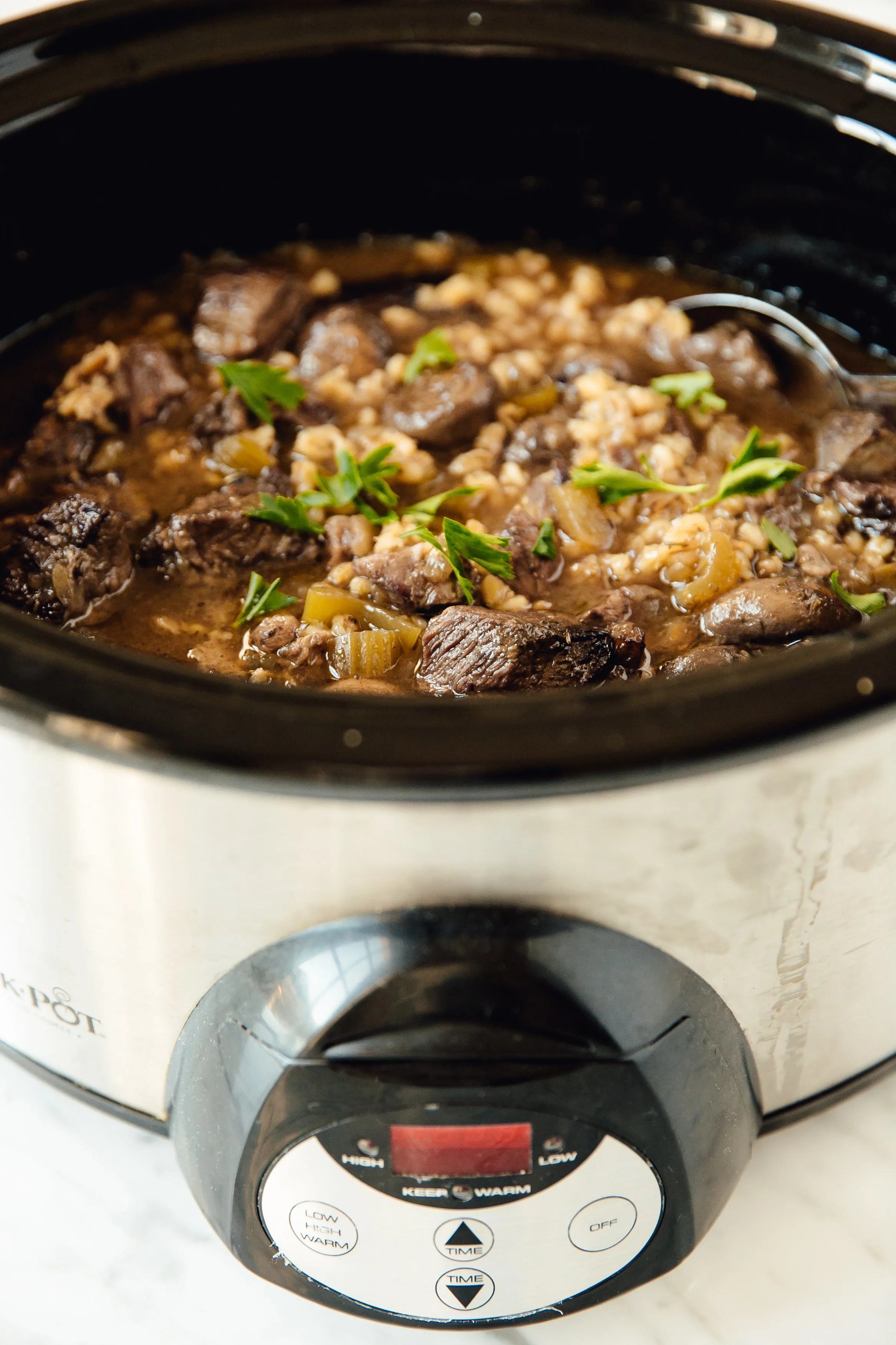 Slow-Cooker Beef and Barley Stew
