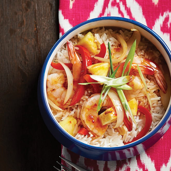 On-Demand One-Pan Shrimp with Bell Pepper Stir-Fry