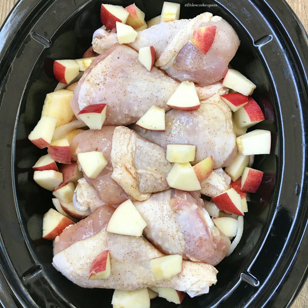 Honey-Glazed Slow Cooker Chicken with Apples
