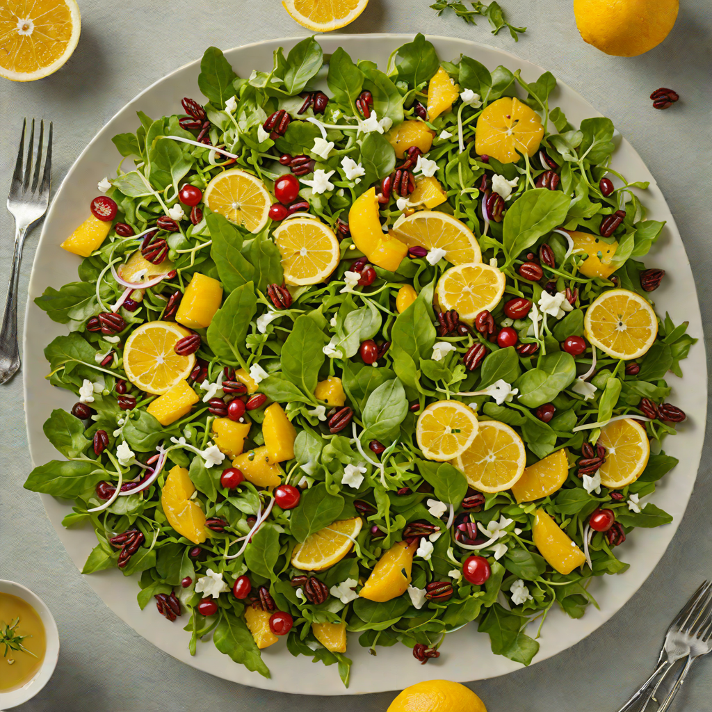 Holiday Greens Salad with Citrus Vinaigrette