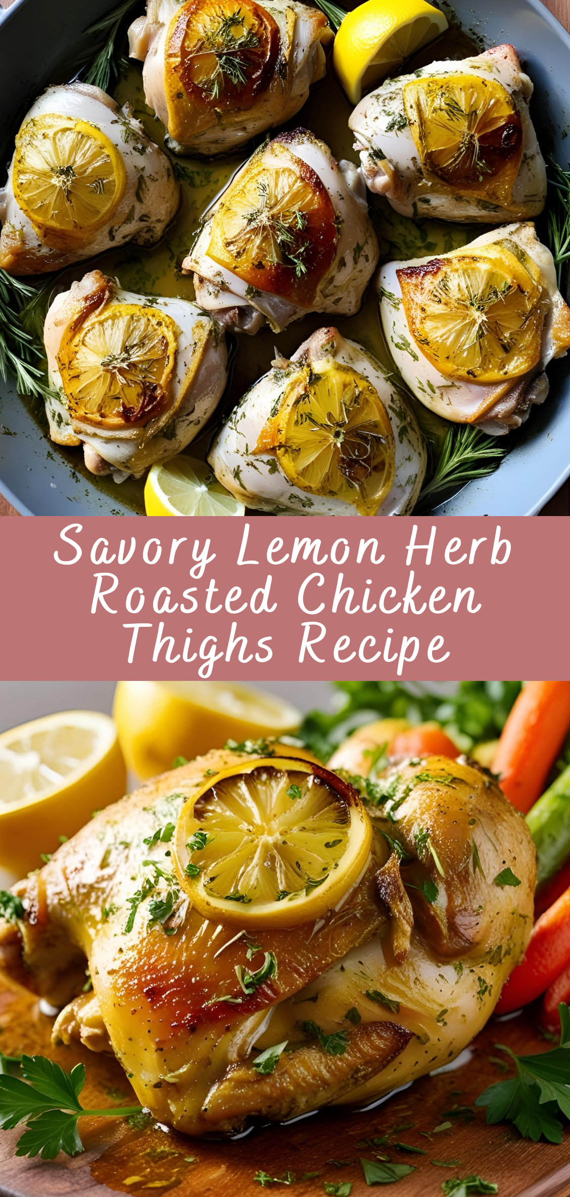 Big Spring Sale Herb-Roasted Chicken Thighs with Lemon