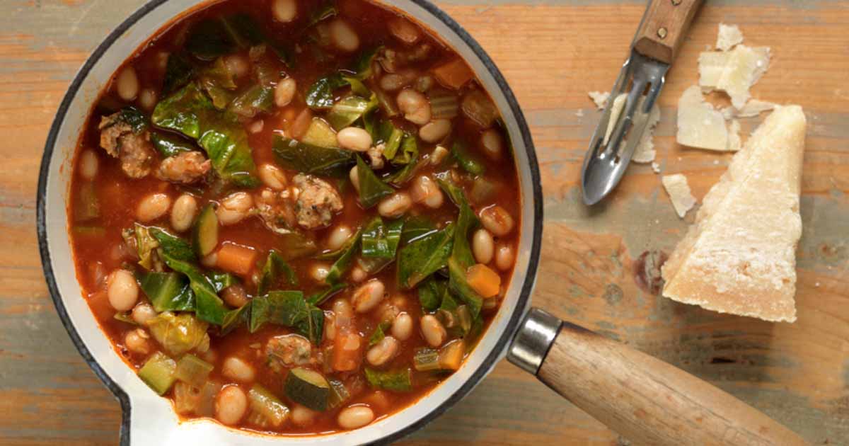 Rustic Tuscan Bean & Rosemary Soup