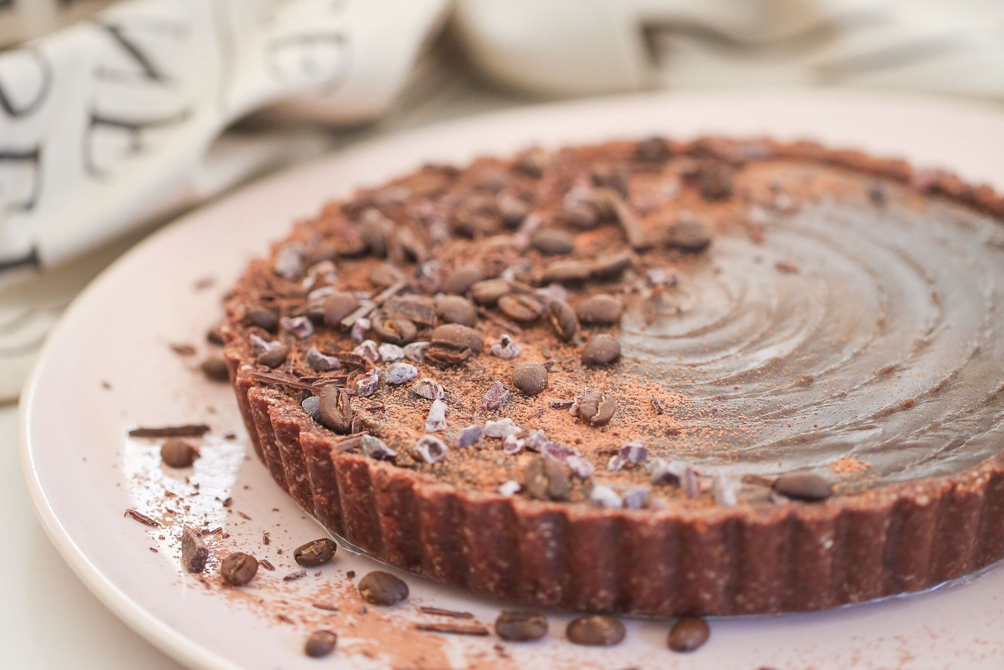 Cerebral Chocolate Tart with Coffee Crust