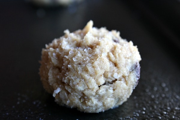 No-Chill Chocolate Chip Oatmeal Cookies with Sea Salt
