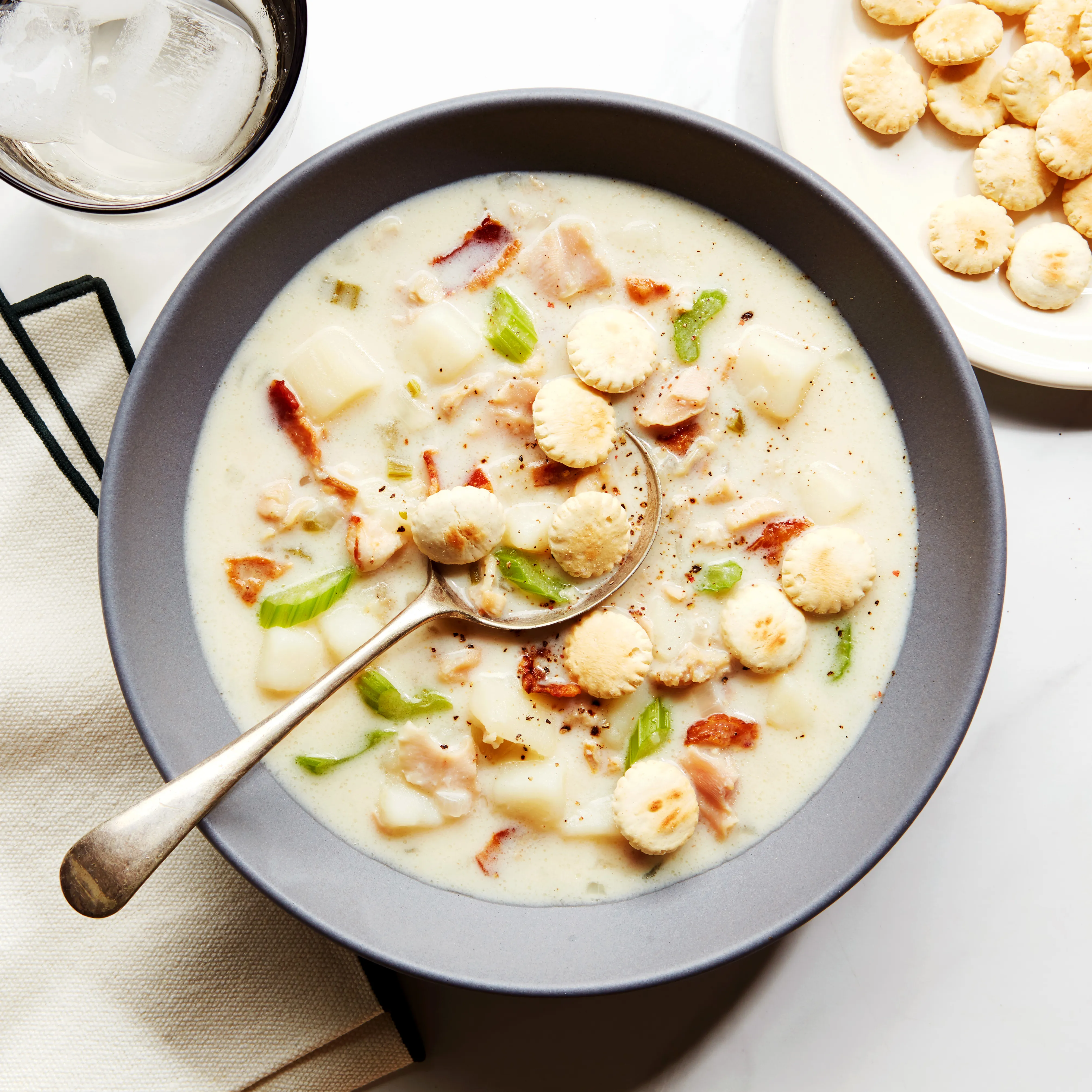 MOHAI Clam Chowder with Smoked Bacon