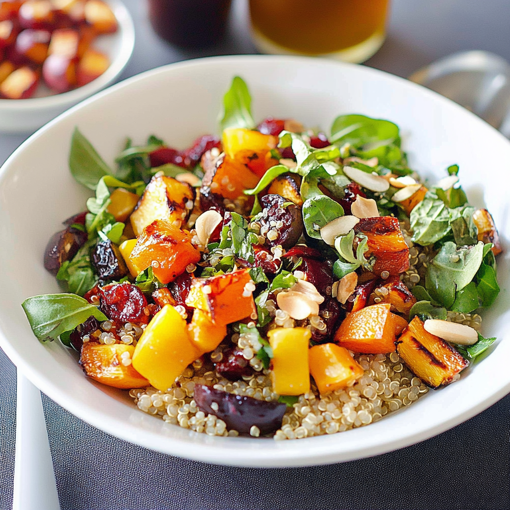 Word of the Day Salad: Quinoa & Roasted Veggie