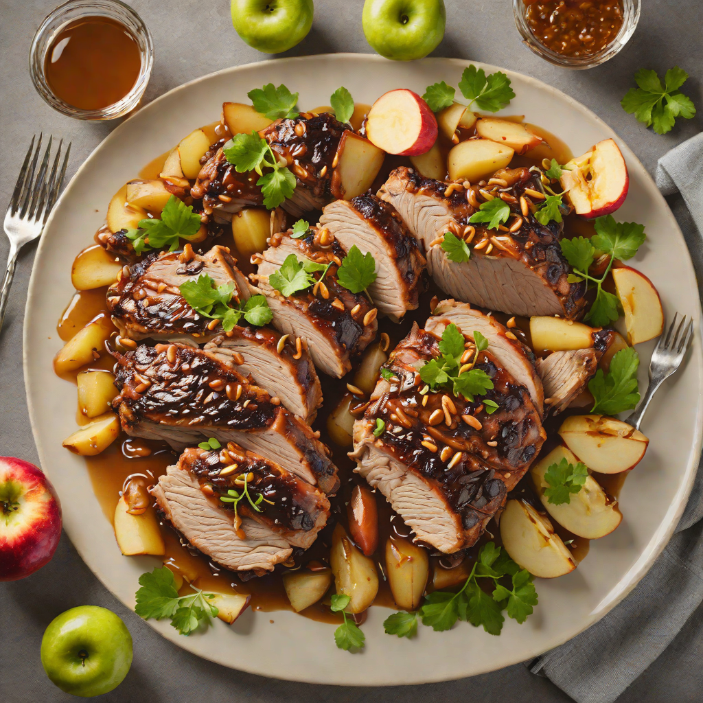 Slow Cooker Honey-Glazed Pork Shoulder with Apple
