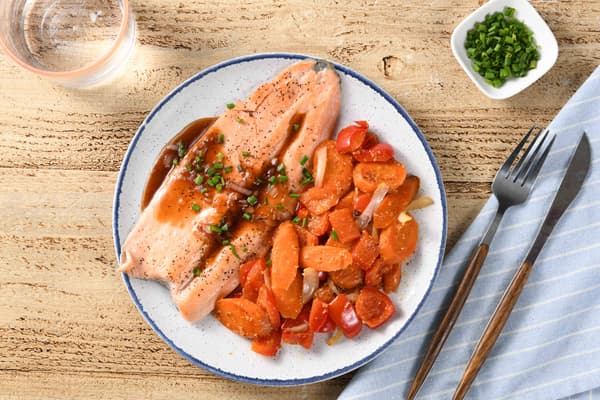 Aurora-Borealis Trout with Citrus Glaze