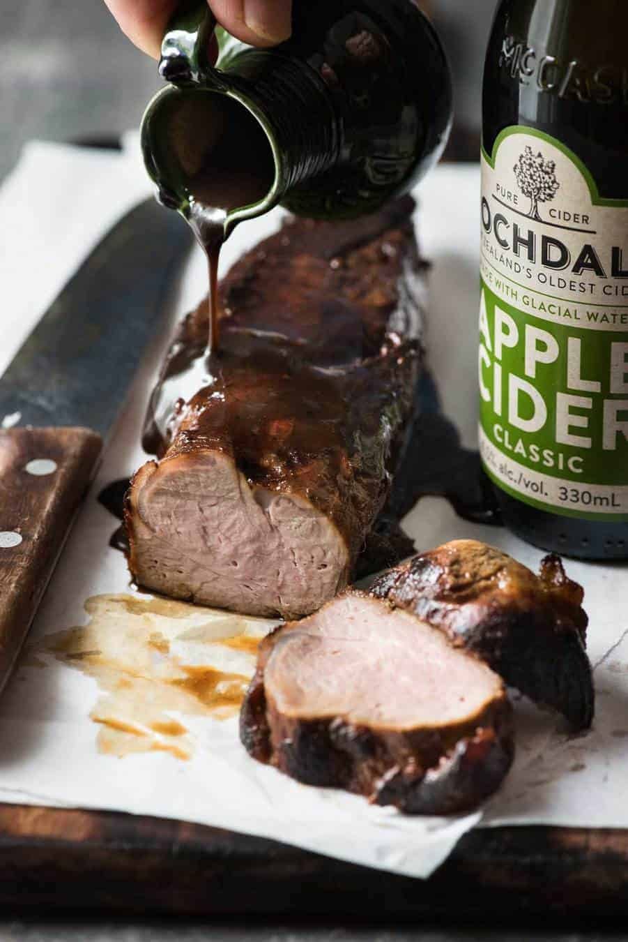 Honey-Free Apple-Cider Glazed Pulled Pork