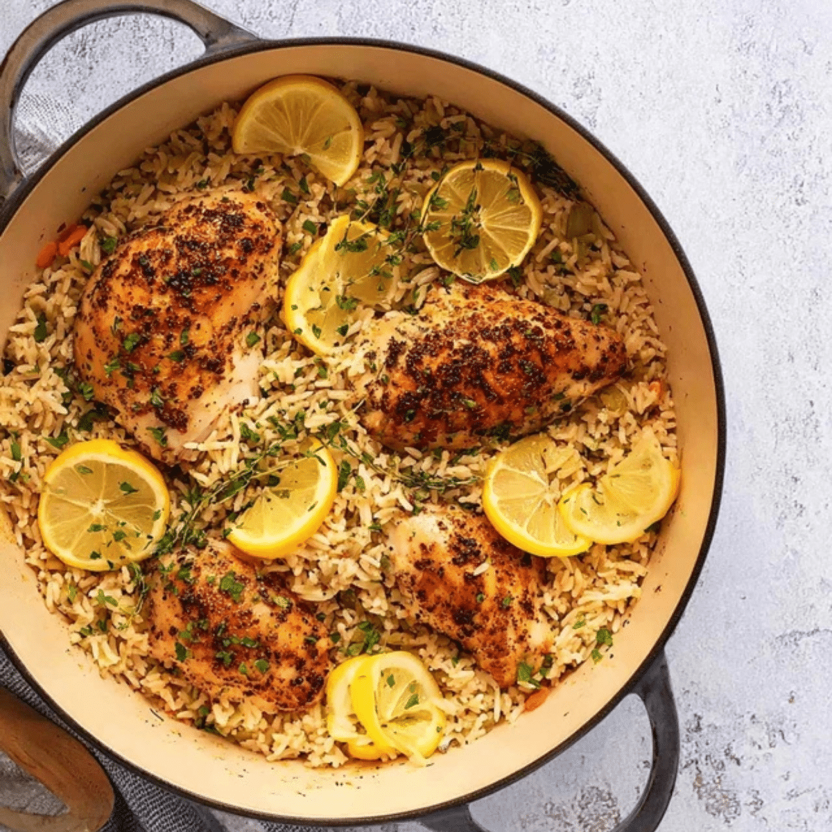 Efficient One-Pot Lemon Herb Chicken
