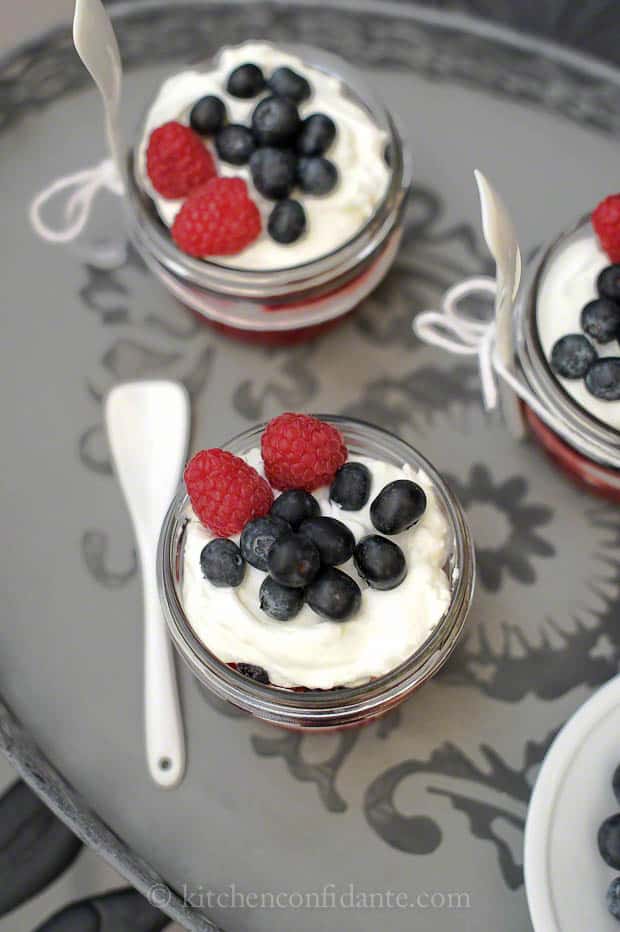 Critter Berry Parfaits with Honey-Lime Swirl