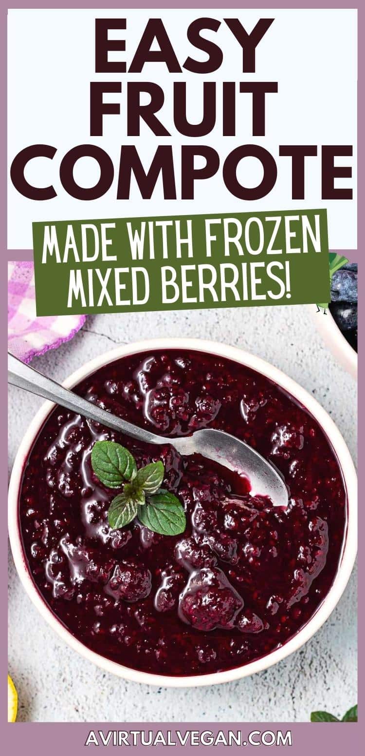 Frozen Berry Compote with Vanilla Yogurt