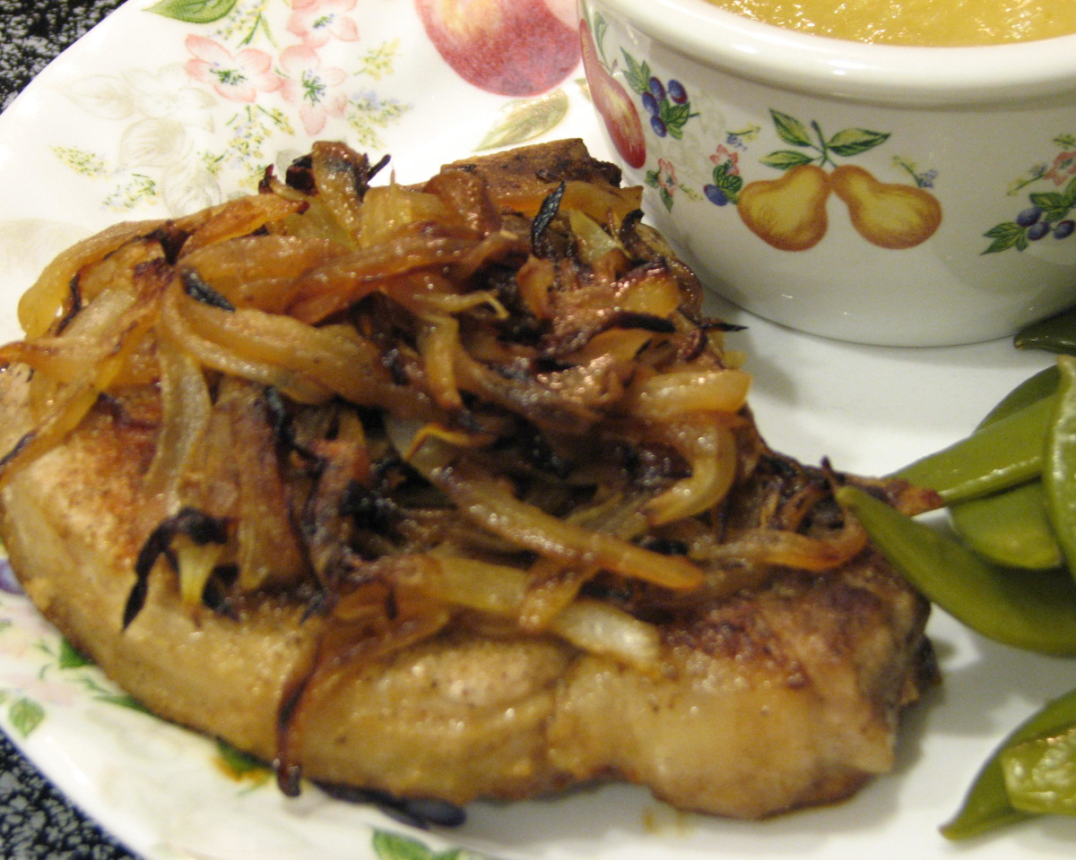 Savory Pork Chops with Caramelized Onions and Mushrooms