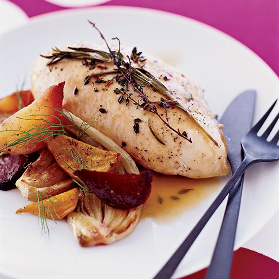 Herb-Crusted Chicken with Rosemary & Thyme