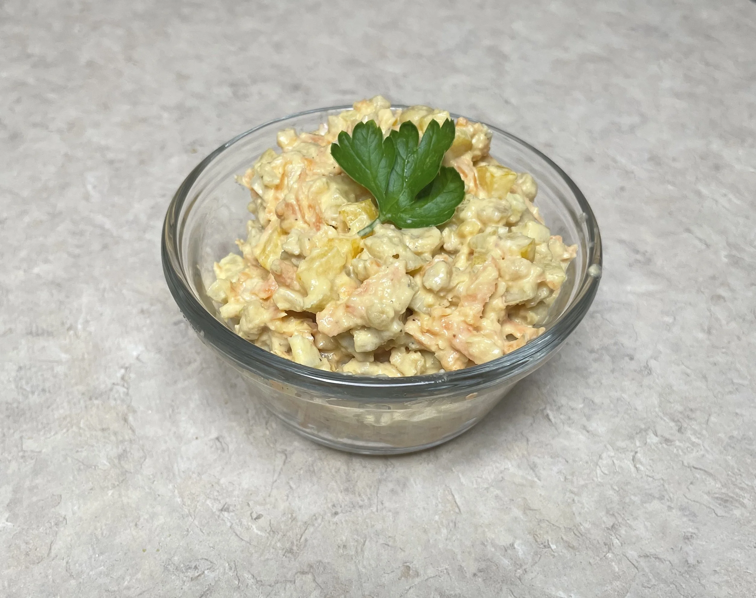 Smashed Chickpea Salad with Lemon-Dill Dressing