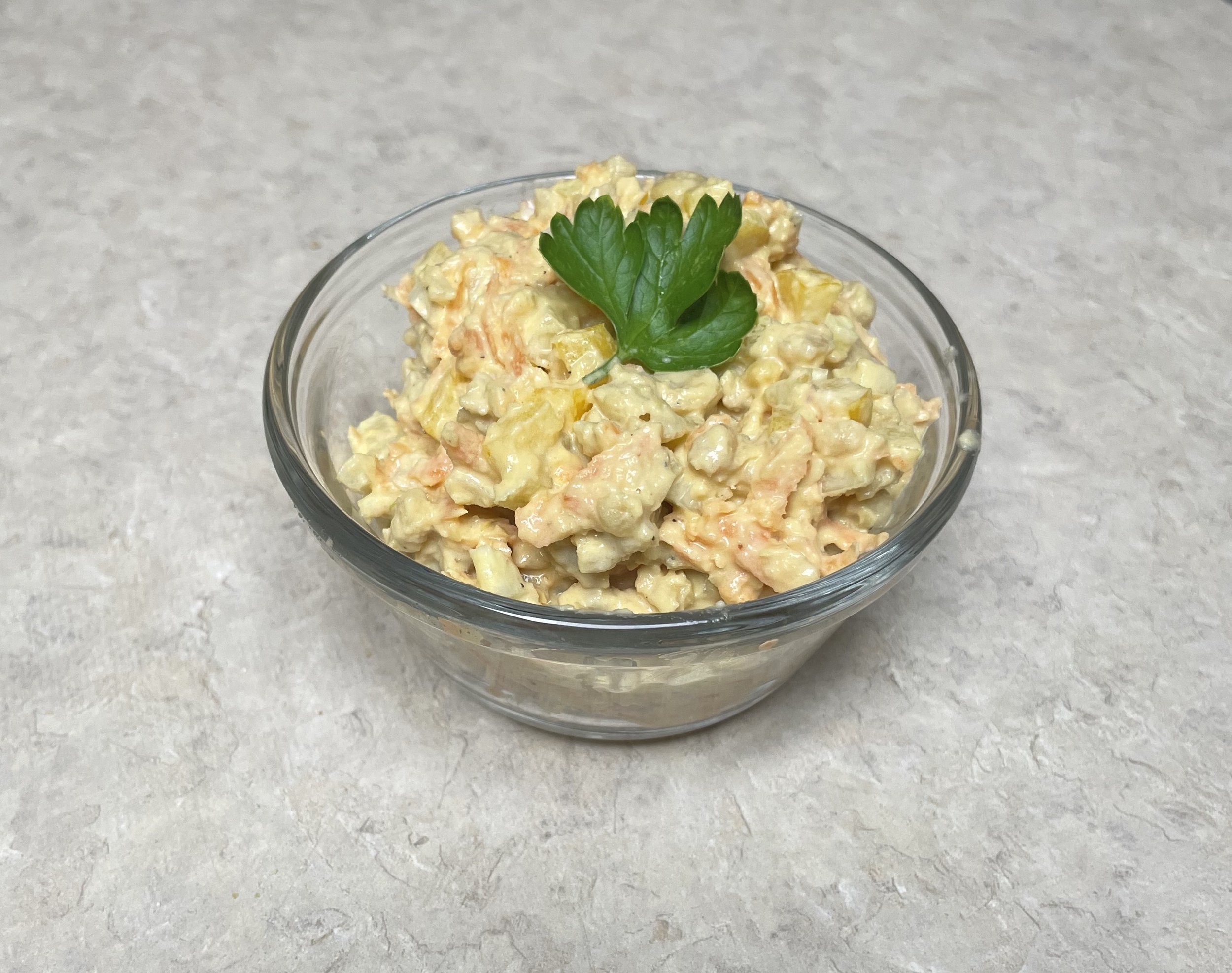 Smashed Chickpea Salad with Lemon-Dill Dressing
