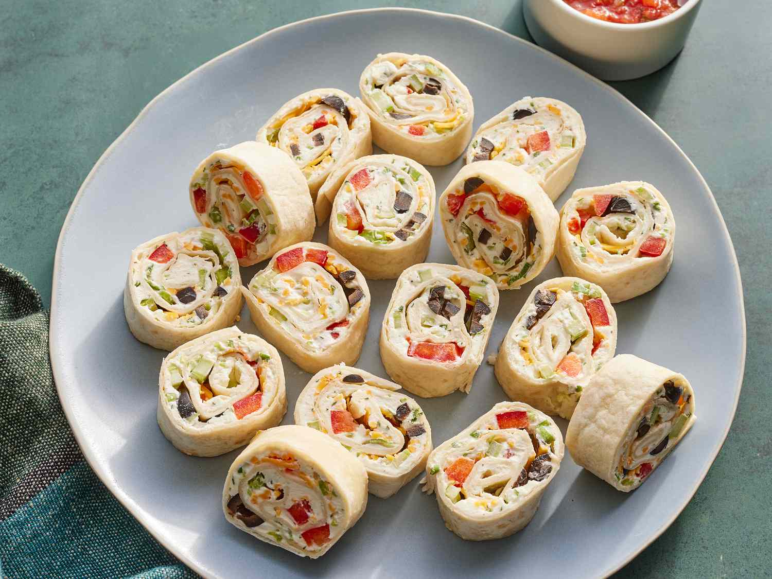 Veggie and Cheese Pinwheels