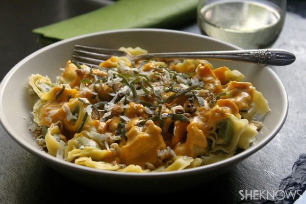 Crispy Sage Butter Pasta with Parmesan Crisps