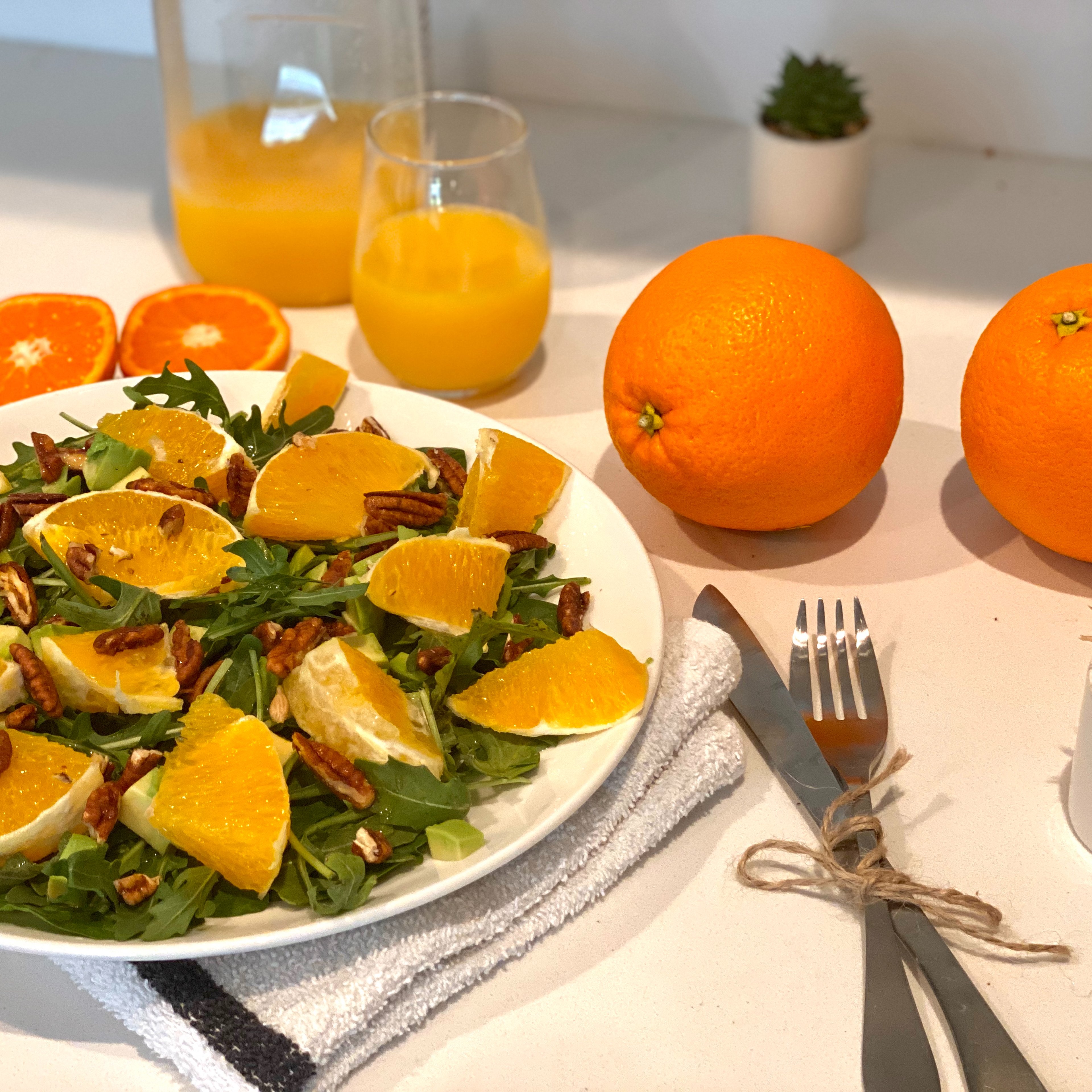 Aperol-Orange Arugula Salad with Citrus Vinaigrette