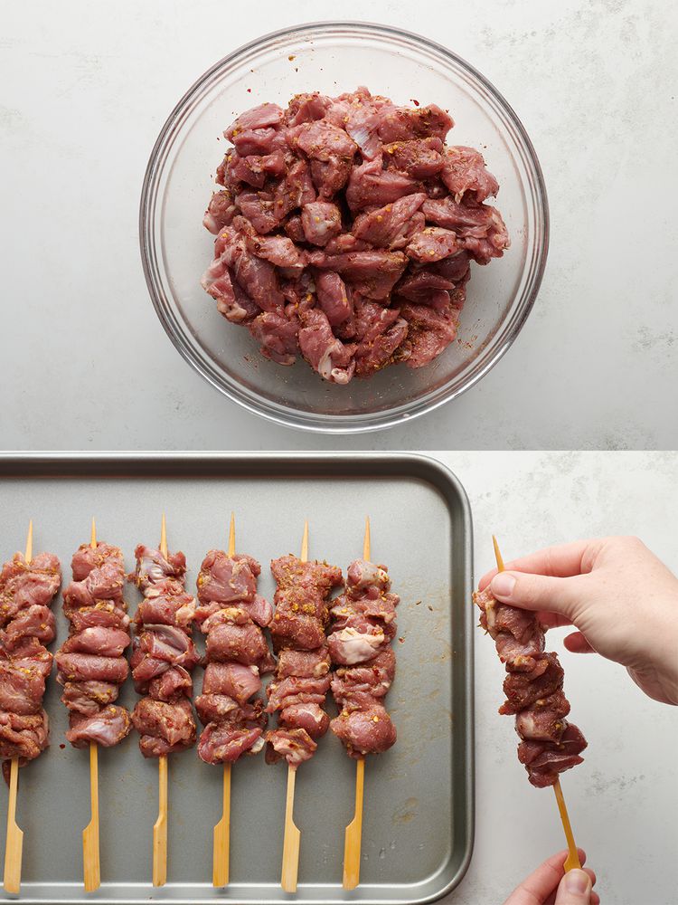 Sichuan-Spiced Lamb & Bell Pepper Skewers