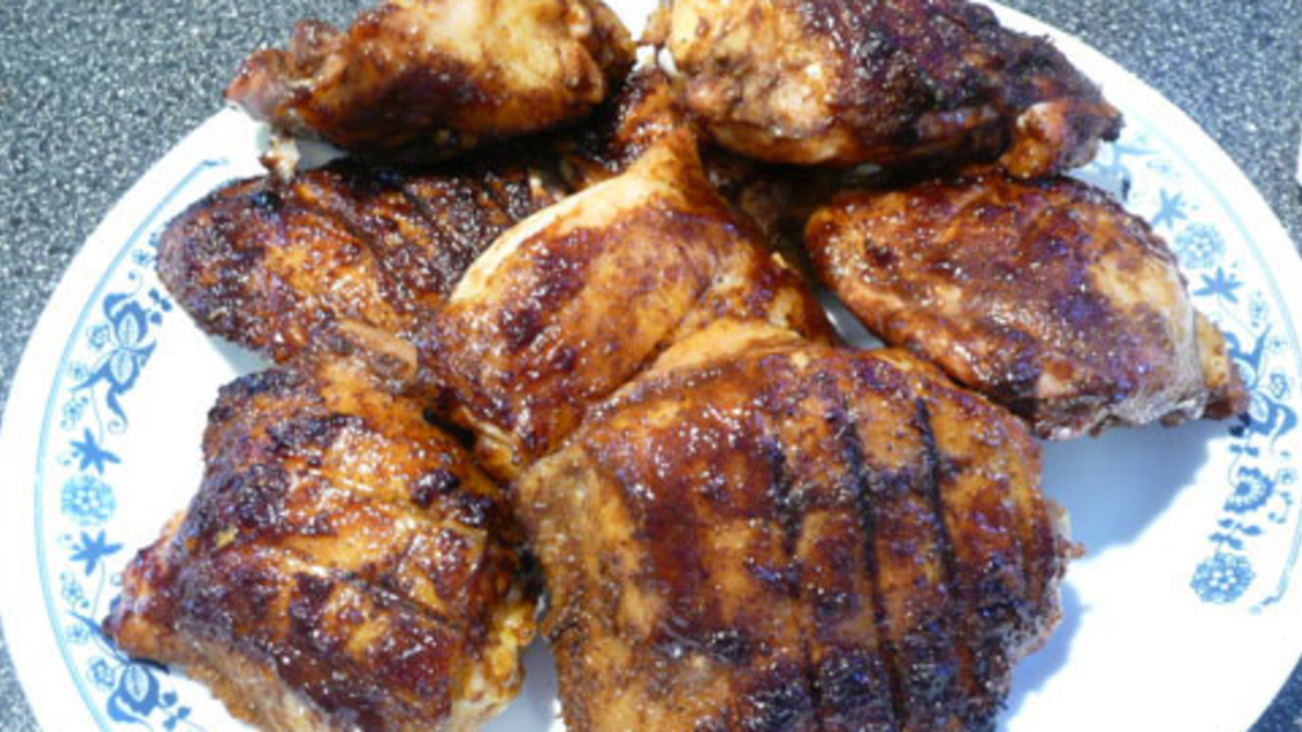 Hoisin-Ginger Glazed Chicken Thighs