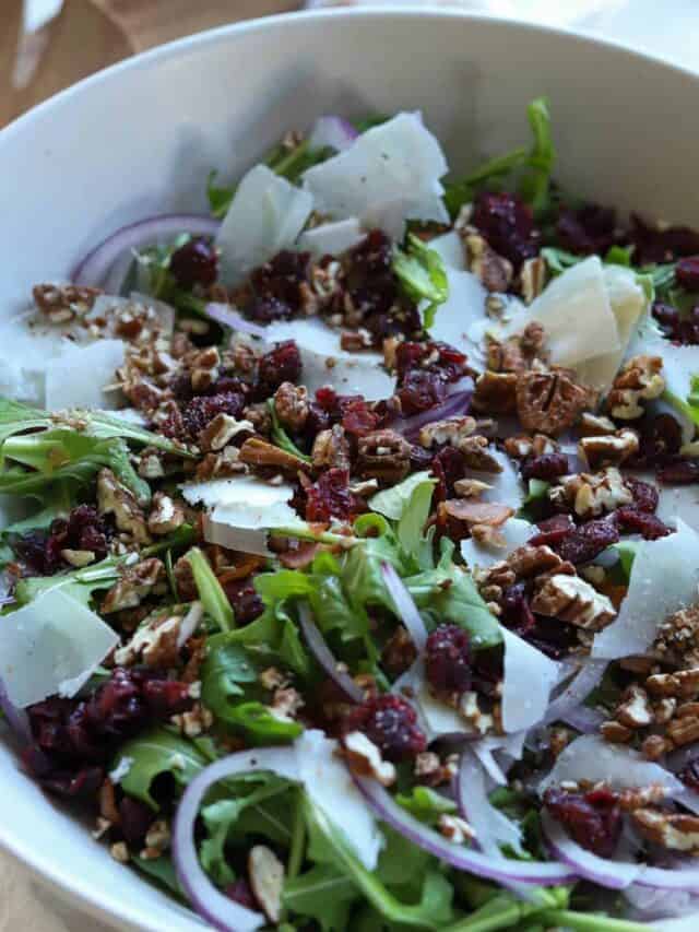 Arugula-Spinach Half & Half Salad