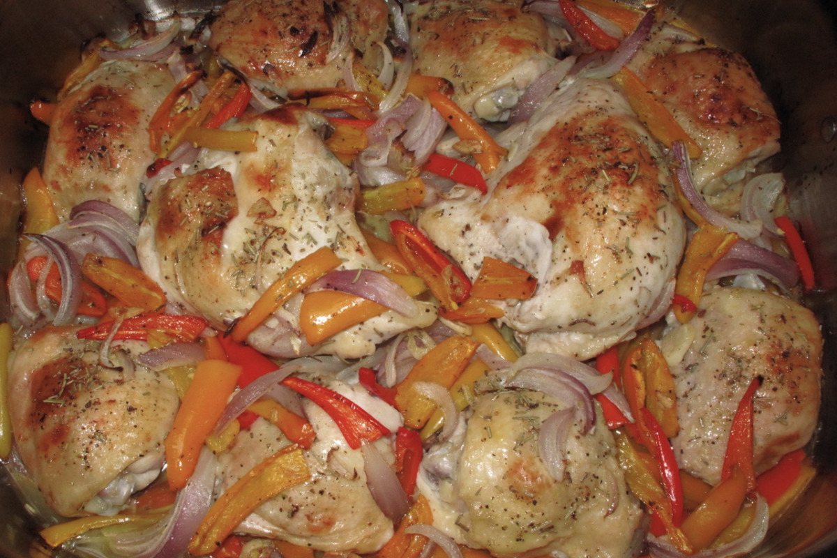 Cardinal's Roast Chicken with Bell Pepper Sauce