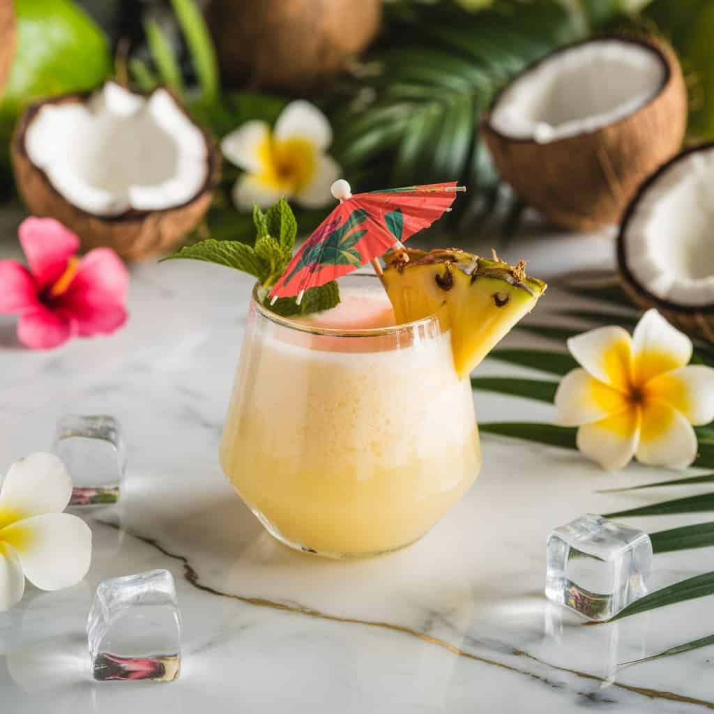 Tropical Sunset Coconut Punch