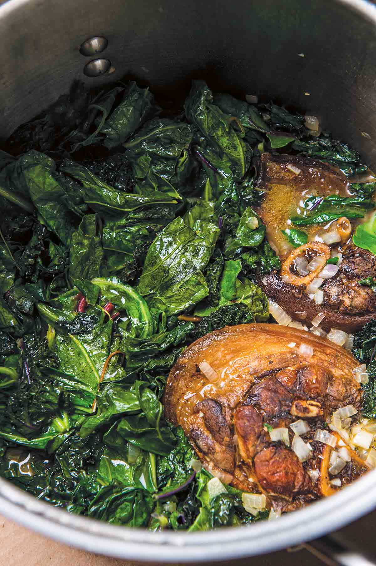 Davis' Southern Collard Greens with Smoked Ham Hock
