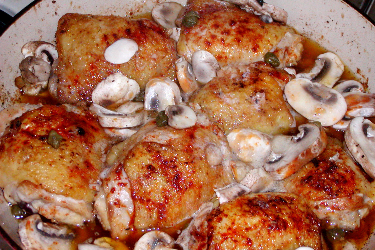 Lemon-Caper Chicken with Herb Butter