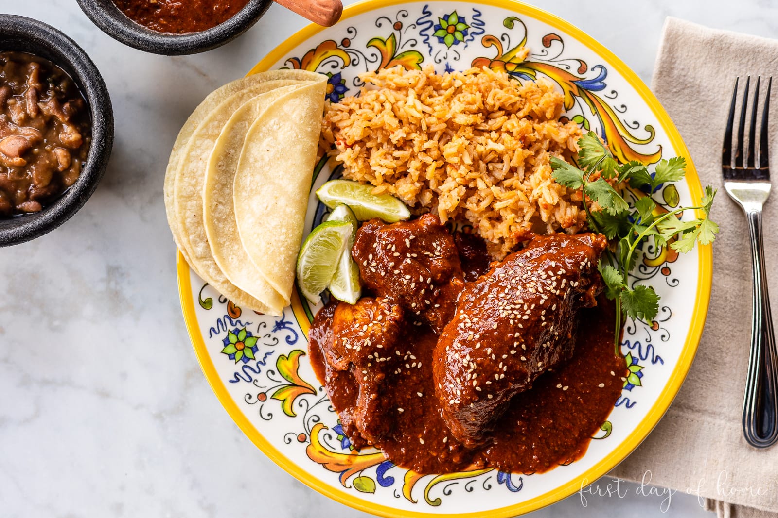 Authentic Mexican Mole Poblano with Chicken