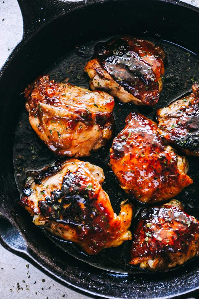 Honey-Sriracha Crispy Chicken Thighs with Mango Salsa