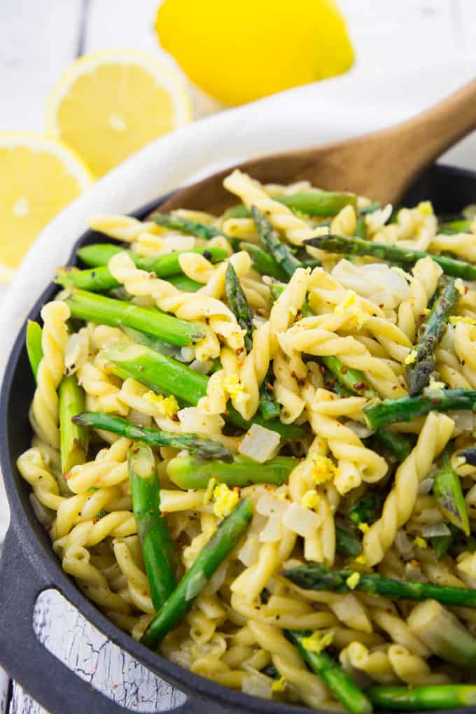 Spring Garden Pasta with Lemon-Asparagus