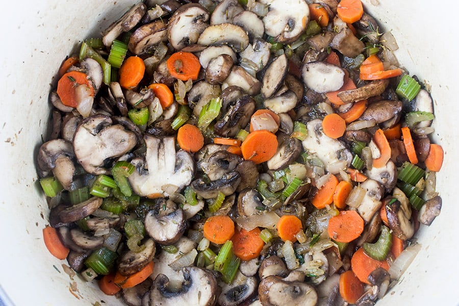 Cisco's Wild Rice & Mushroom Stew with Herb-Infused Broth