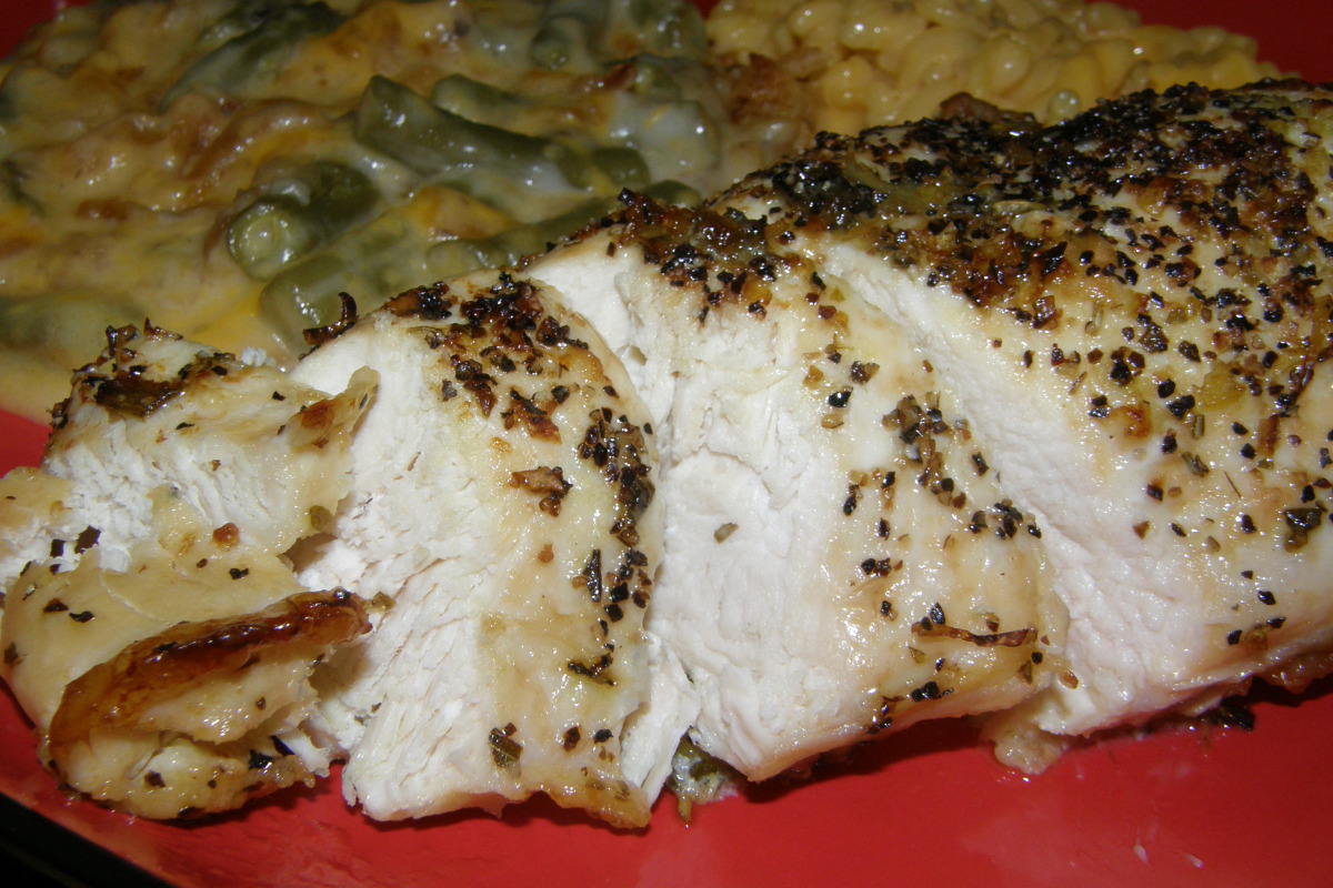 Johnson's Herb Chicken with Lemon-Pepper Crust