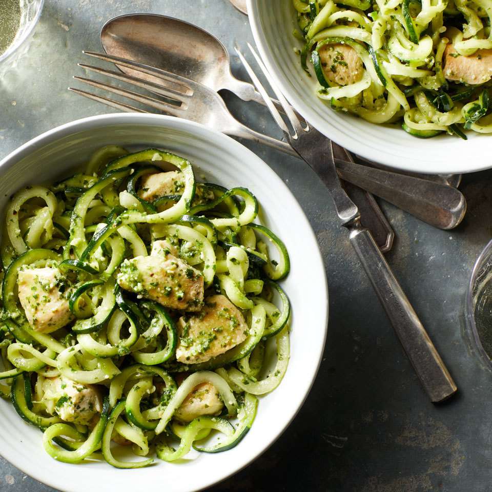 Low-Carb Zucchini Noodle Pesto