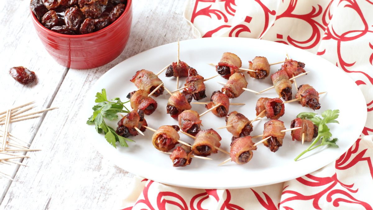 Band's Fun Sweet-Savory Bacon-Wrapped Dates