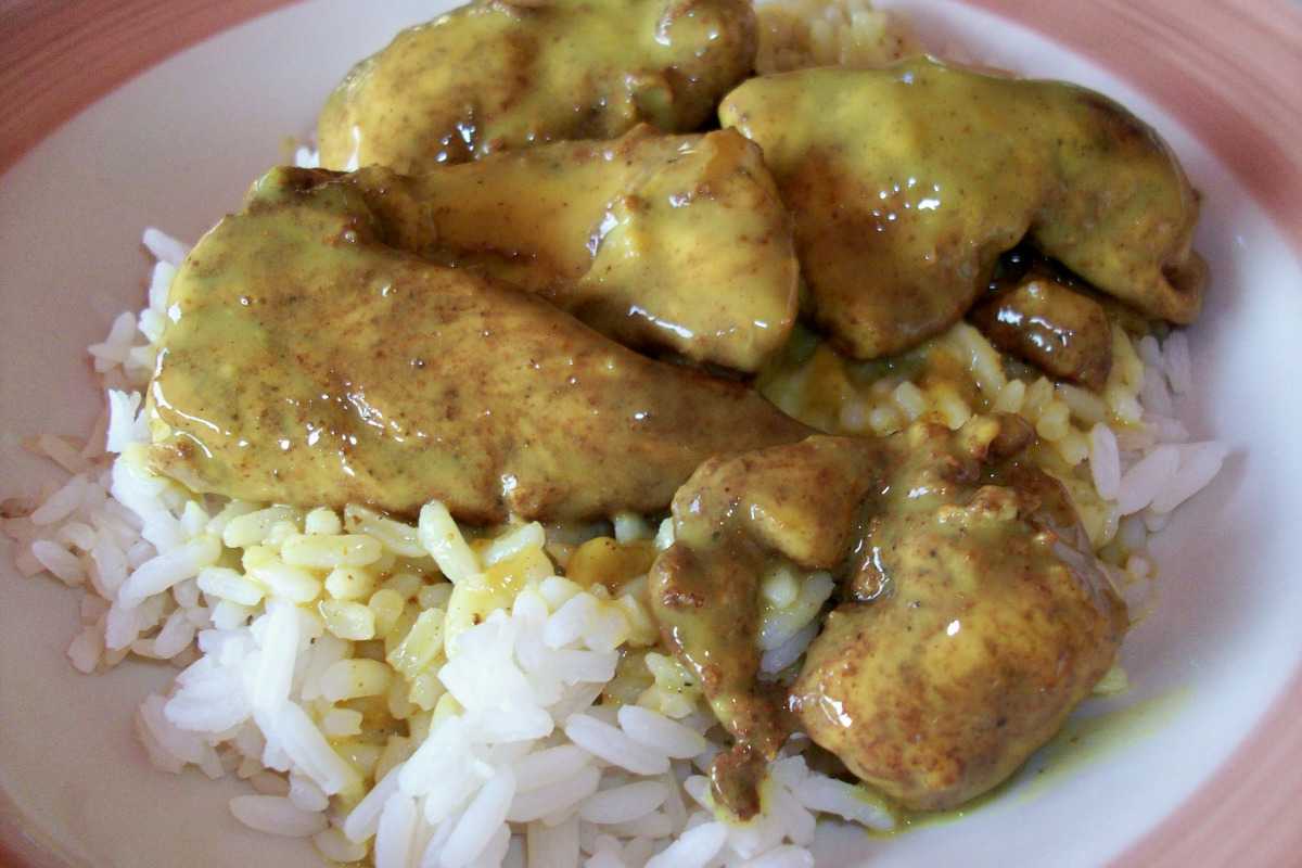 Coconut Curry Ginger Chicken with Cilantro