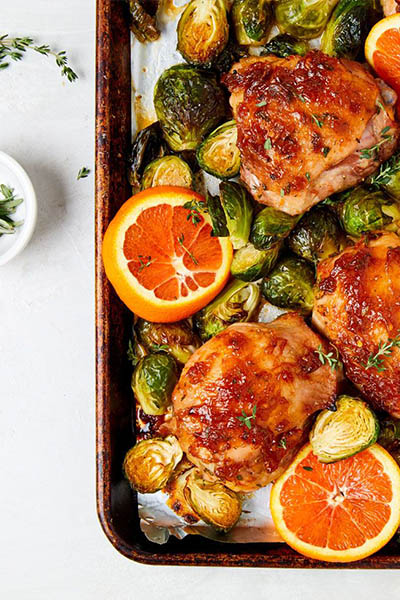 Johnson's Citrus-Spiced Chicken Sheet Pan