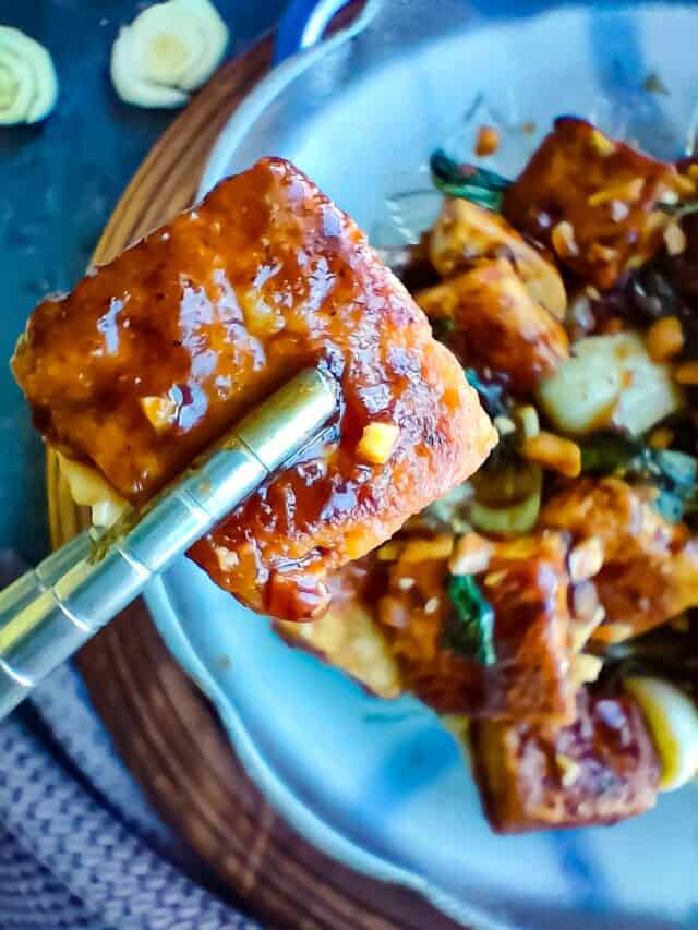 Ginger-Sesame Tofu Stir-Fry with Bok Choy