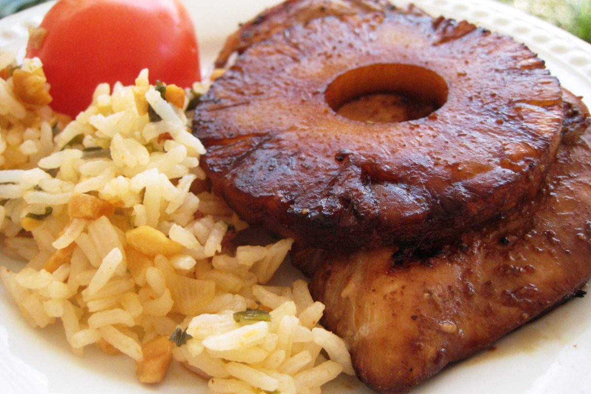 Aloha Grilled Chicken with Pineapple-Coconut Glaze