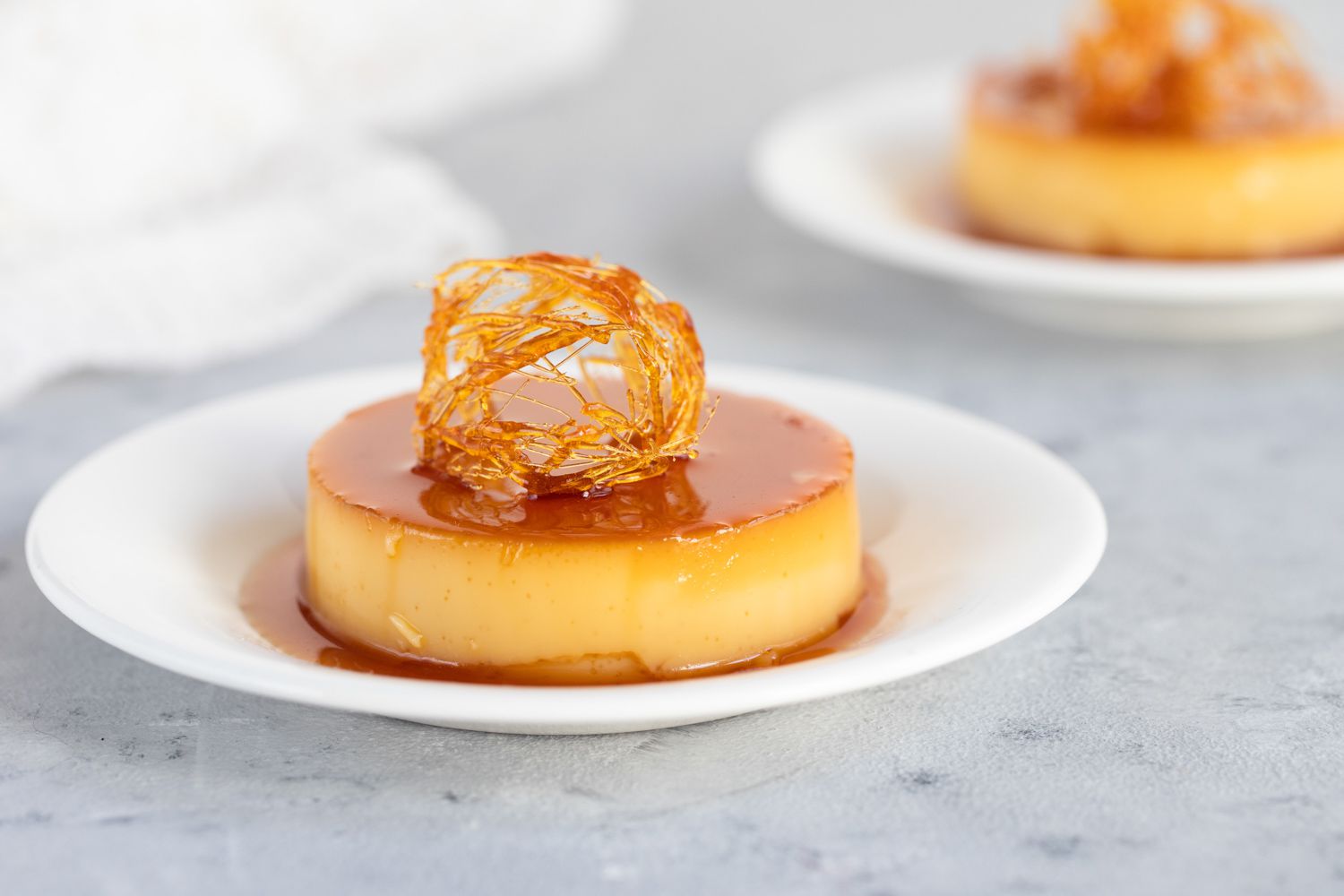 Dulce de Leche Flan with Caramel Drizzle