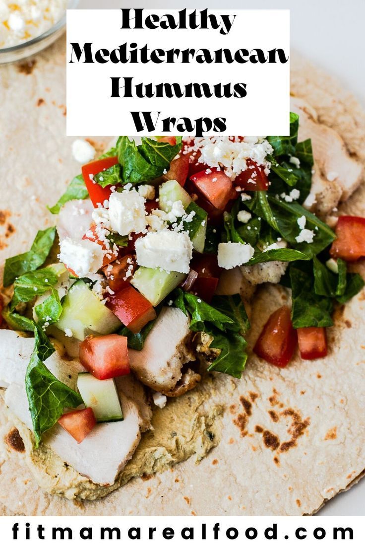 Mediterranean Hummus and Vegetable Wrap with Tahini Sauce