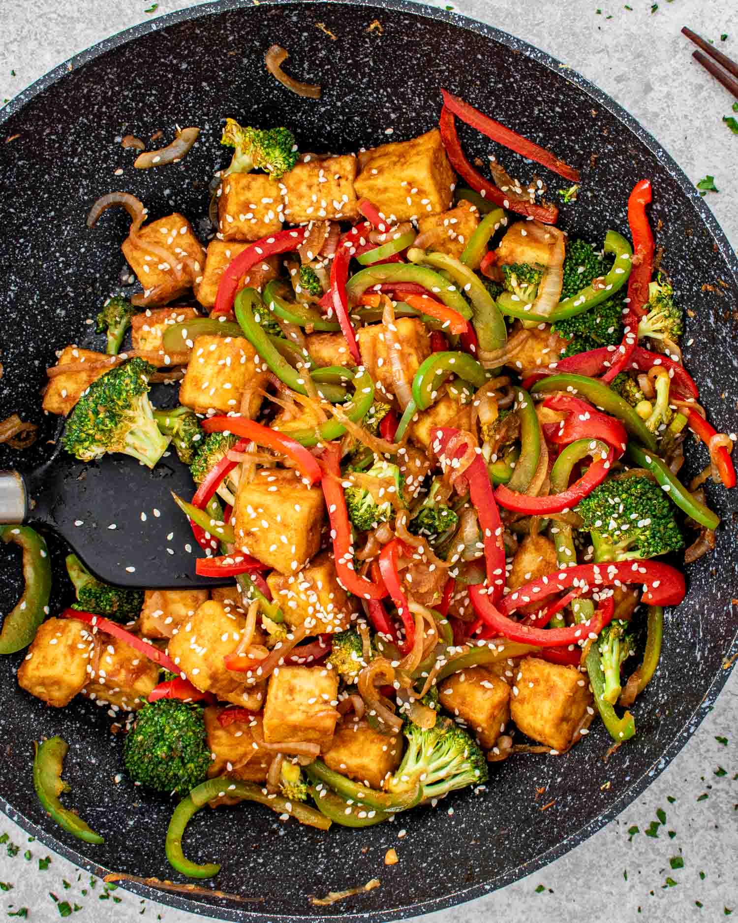 Most Perfect Spicy Tofu Stir-Fry