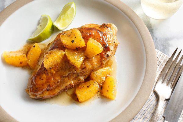 Aperol-Infused Chicken with Citrus Glaze