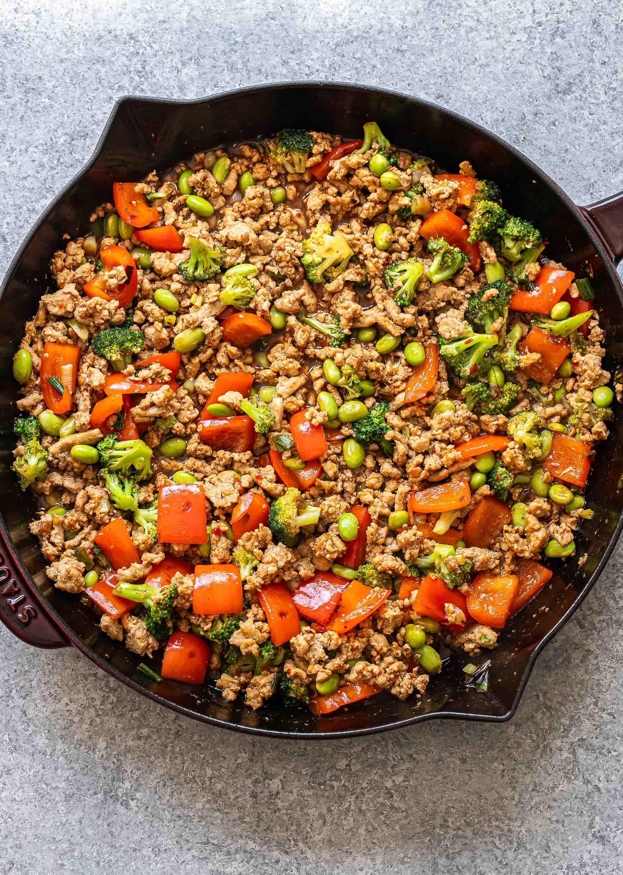 Turmeric-Ginger Ground Turkey Stir-Fry with Broccoli